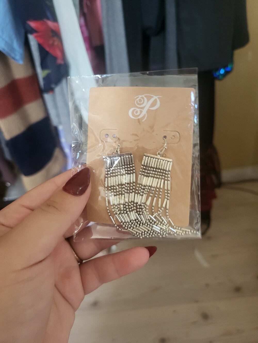 Plunder Silver Fringe Earrings -